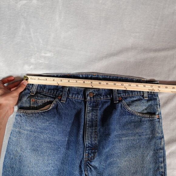 Vintage Levis 506 Denim Jeans Mens 38x32 (Fits 36x31) Faded Orange Tab 90s - Picture 10 of 15